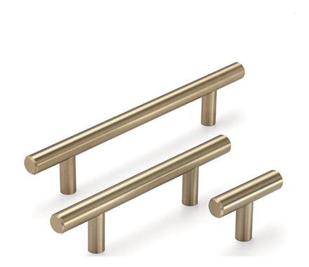 Amerock Cabinet Pull Sterling Nickel 25-3/16 inch (640 mm) Center to Center Bar Pulls 1 Pack Drawer Pull Drawer Handle Cabinet Hardware