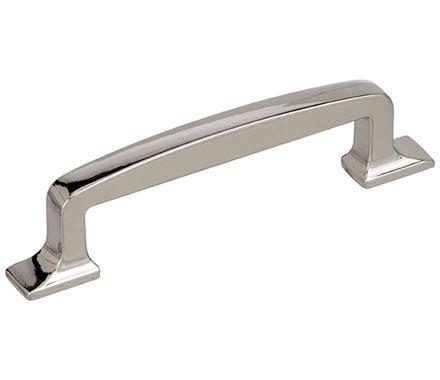 Amerock Cabinet Pull Polished Nickel 3-3/4 inch (96 mm) Center to Center Westerly 1 Pack Drawer Pull Drawer Handle Cabinet Hardware