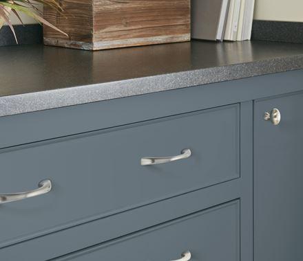Amerock Cabinet Pull Satin Nickel 3-3/4 inch (96 mm) Center to Center Vaile 1 Pack Drawer Pull Drawer Handle Cabinet Hardware
