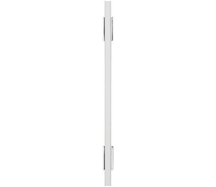 Amerock Cabinet Pull Polished Chrome/White 6-5/16 inch (160 mm) Center to Center Urbanite 1 Pack Drawer Pull Drawer Handle Cabinet Hardware