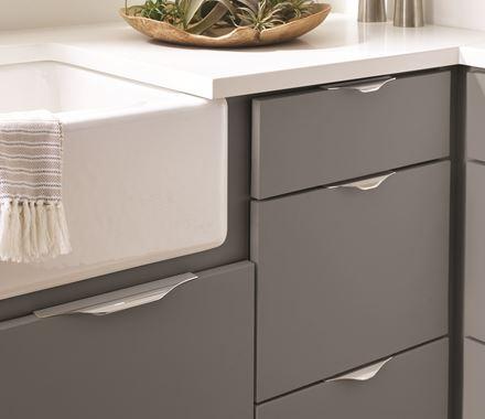 Amerock Cabinet Edge Pull Polished Chrome 4-3/16 inch (106 mm) Center to Center Aloft 1 Pack Drawer Pull Drawer Handle Cabinet Hardware