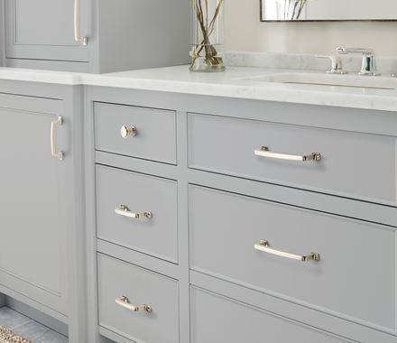Amerock Cabinet Pull Polished Nickel 6-5/16 inch (160 mm) Center to Center Westerly 1 Pack Drawer Pull Drawer Handle Cabinet Hardware