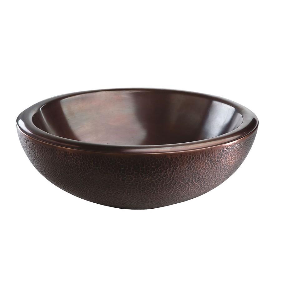 Thompson Traders Flw Antique Copper Bath Sink Guadalupe NS25029-A Antique Copper
(Smooth Interior/ Hammered Exterior)