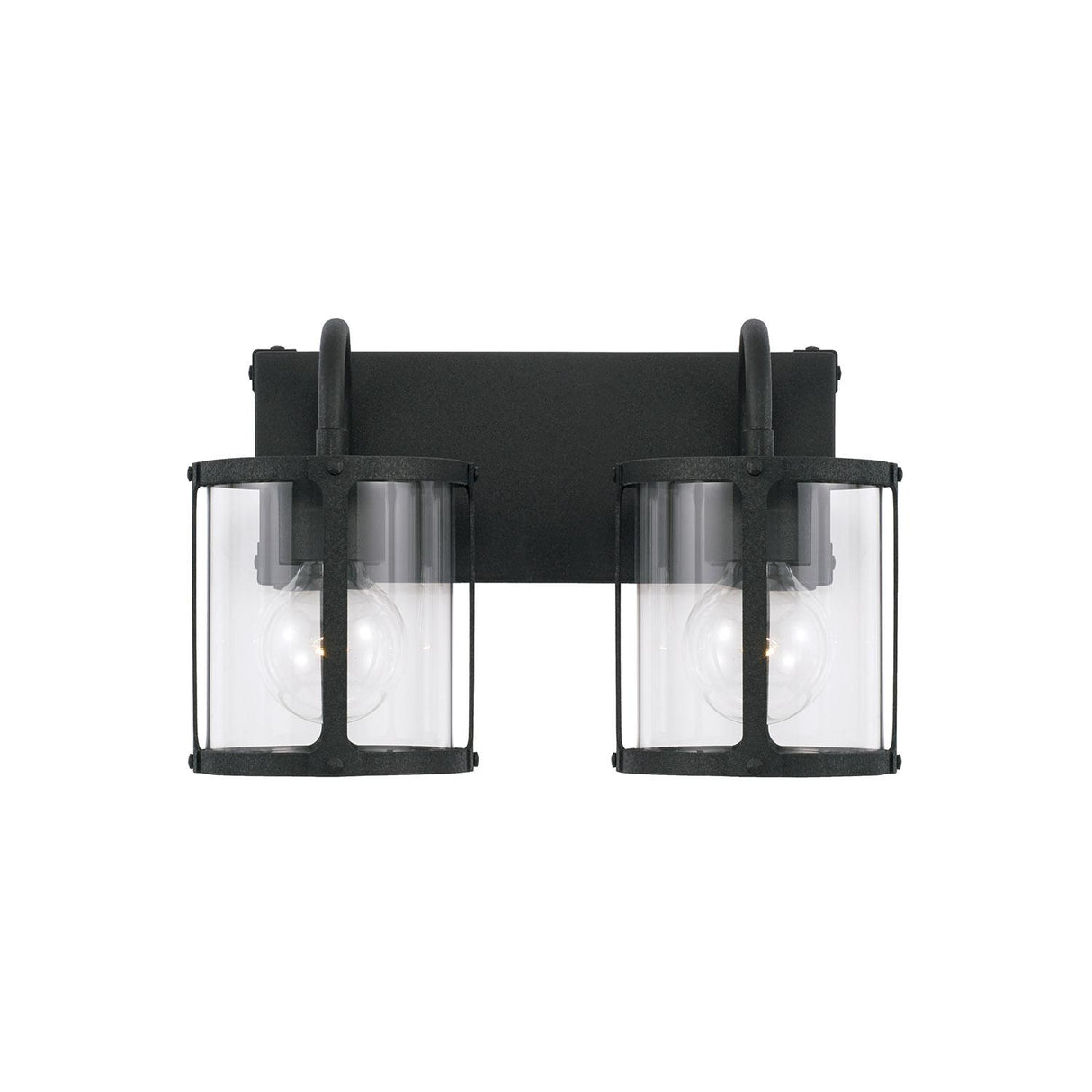 Capital Lighting 144921BI-527 Brennen 2 Light Vanity Black Iron