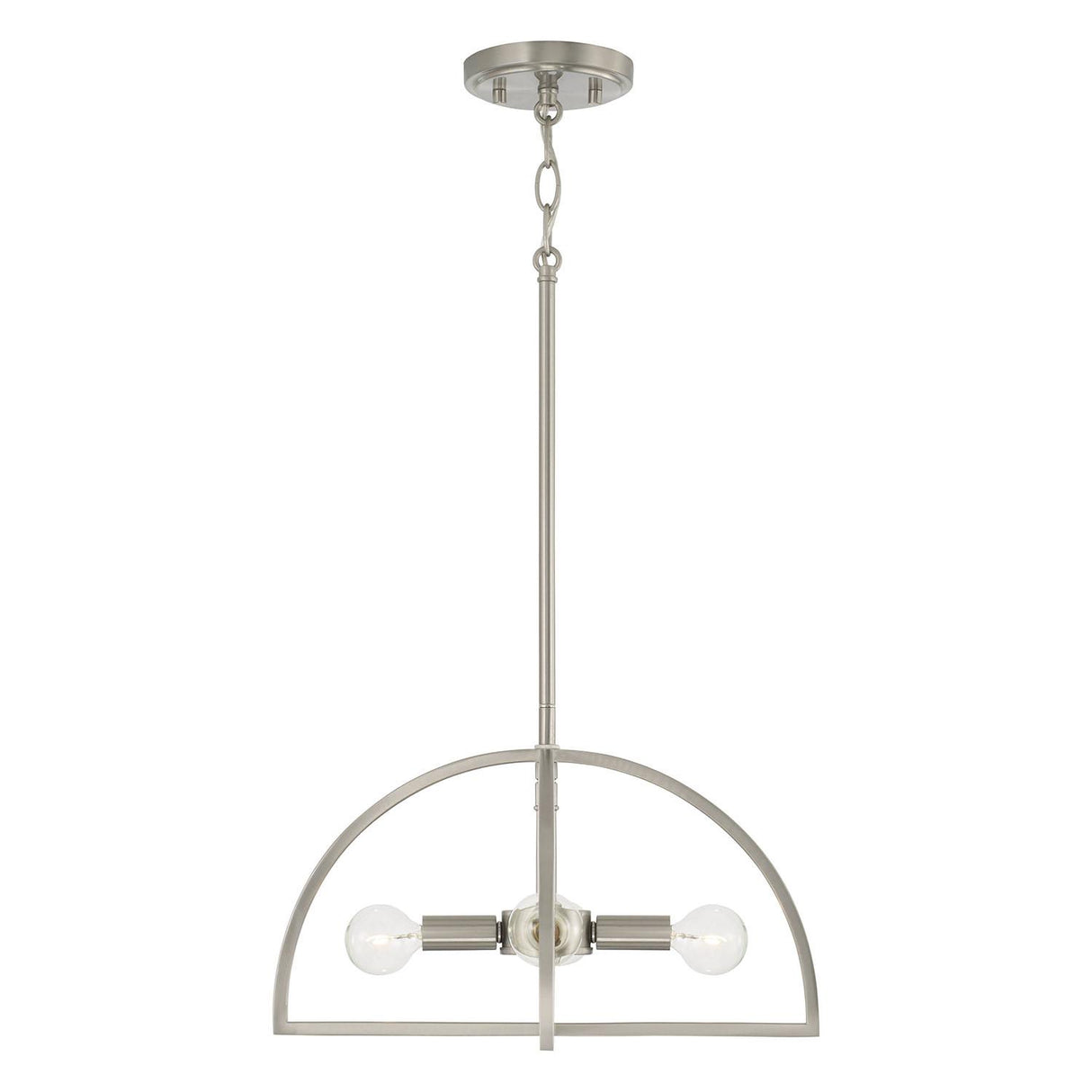 Capital Lighting 248841BN Lawson 4 Light Dual Mount Semi-Flush/Pendant Brushed Nickel