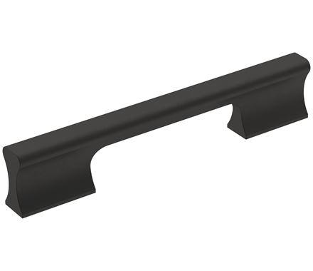Amerock Cabinet Pull Matte Black 5-1/16 inch (128 mm) Center-to-Center Status 1 Pack Drawer Pull Cabinet Handle Cabinet Hardware