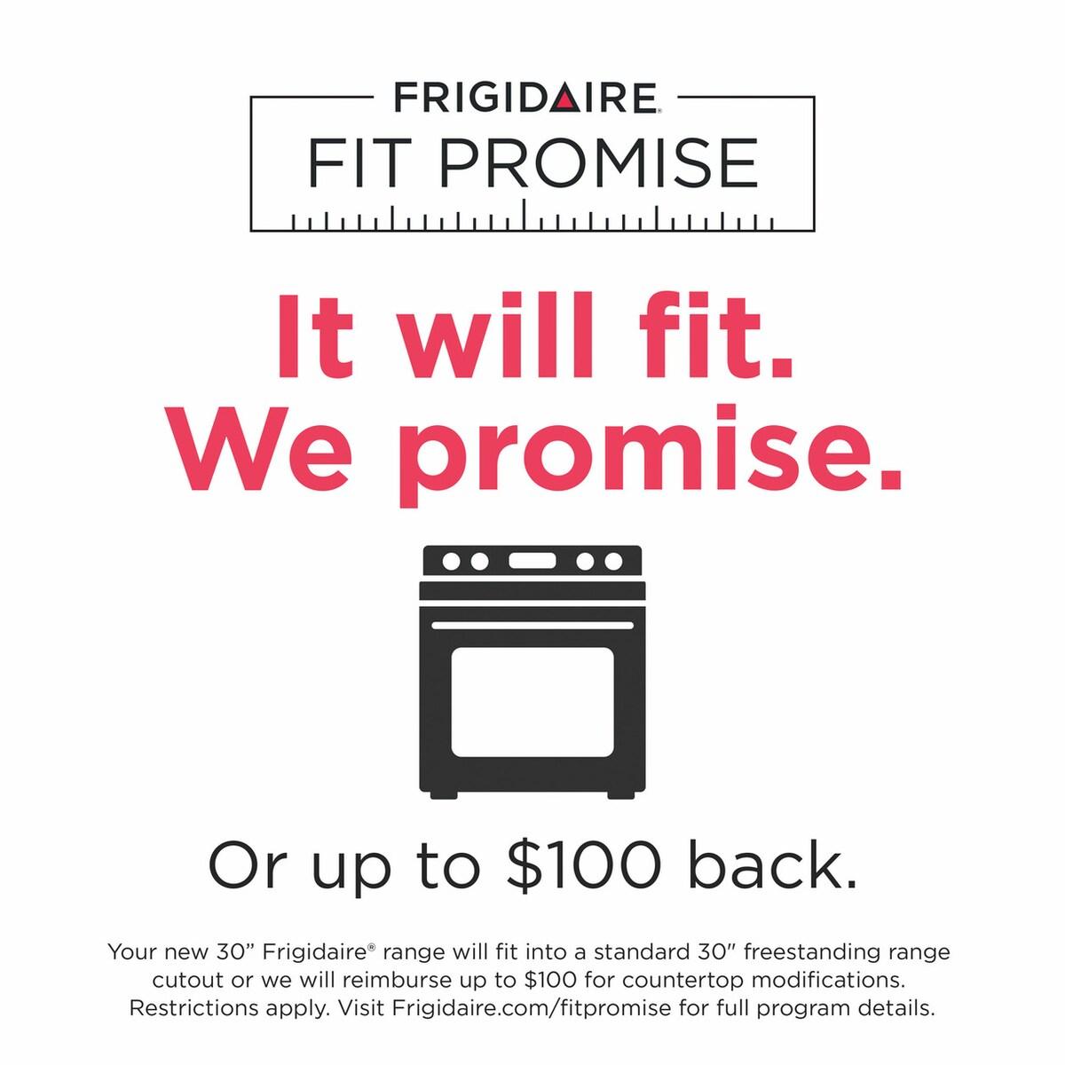 Frigidaire FCFE3062AW 30" Front Control Electric Range, smooth top, ADA