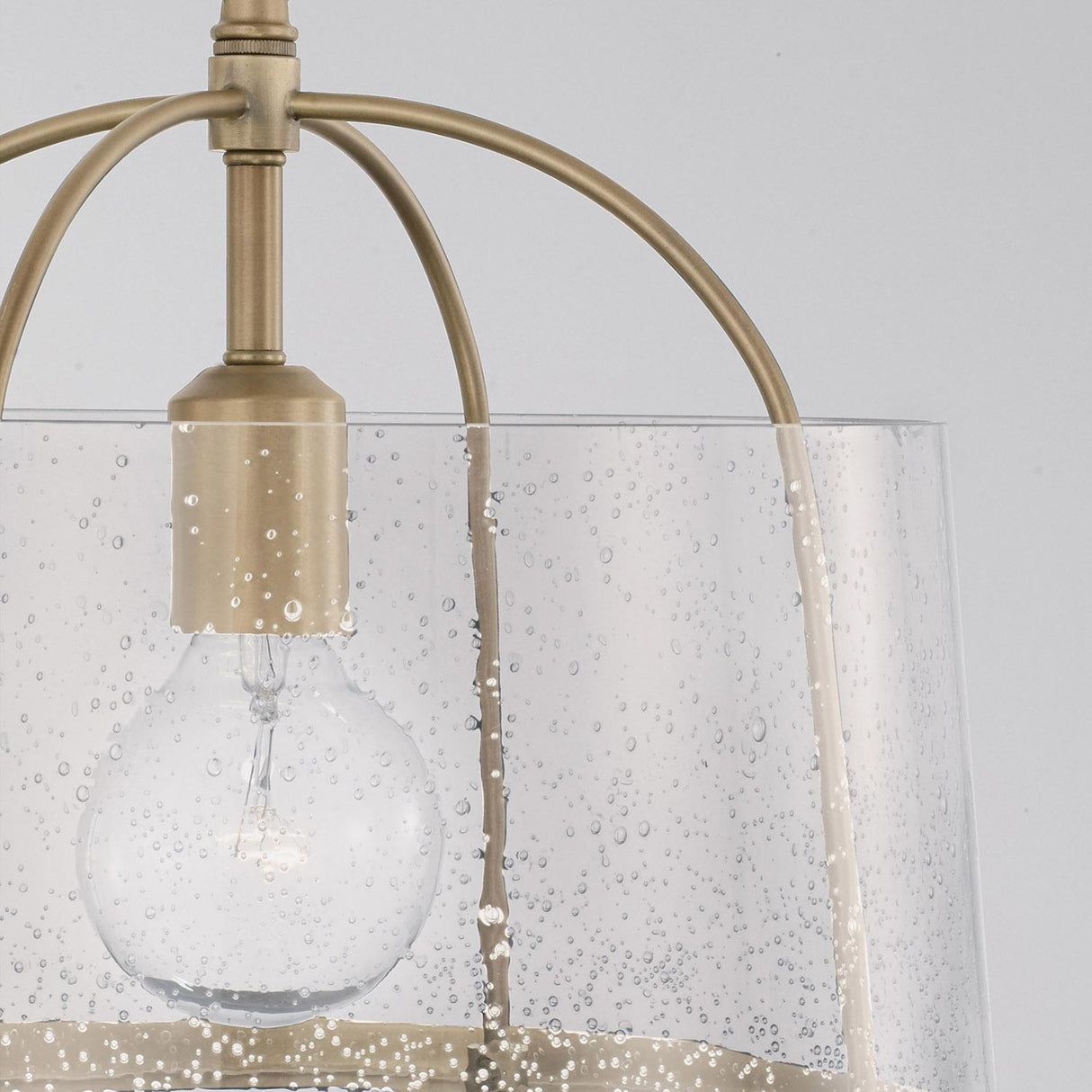 Capital Lighting 247011AD Madison 1 Light Semi-Flush Aged Brass