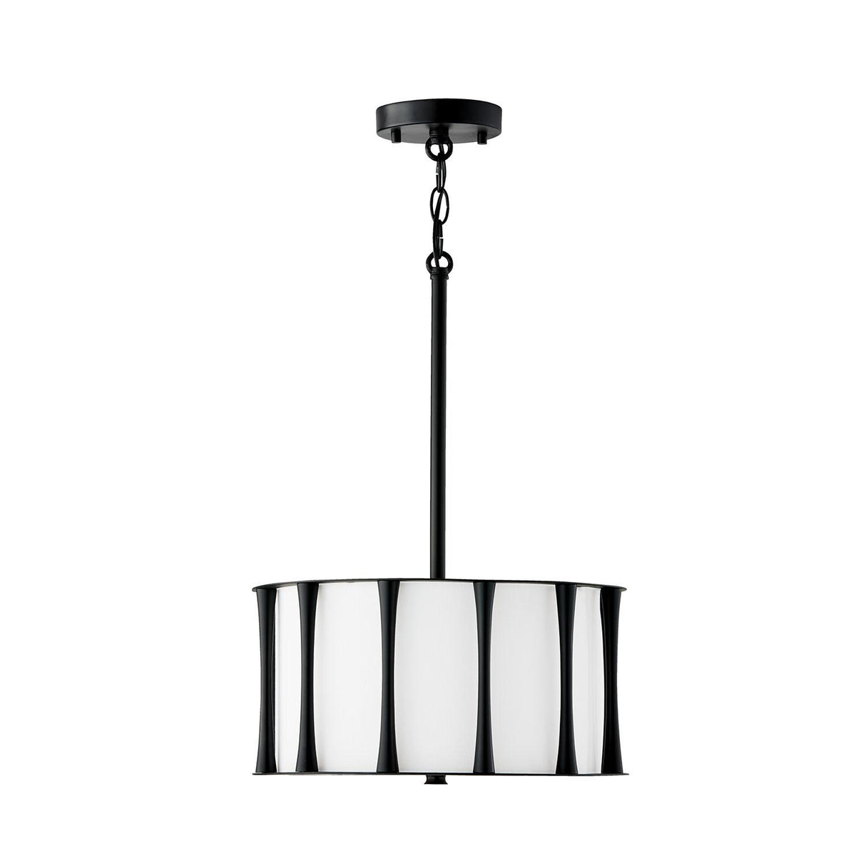 Capital Lighting 244631MB Bodie 3 Light Dual Mount Semi-Flush/Pendant Matte Black