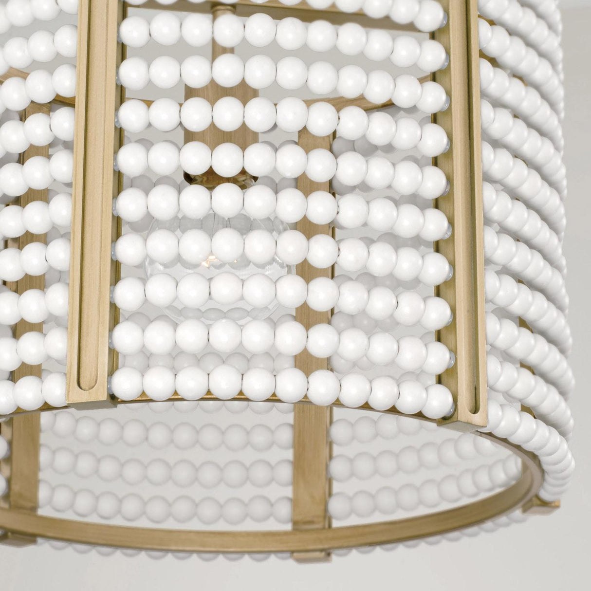 Capital Lighting 247111AP Brynn 1 Light Semi-Flush Aged Brass Painted