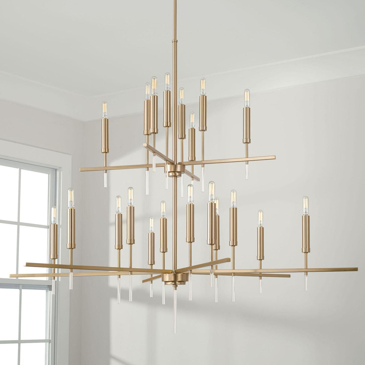 Capital Lighting 449302MA Elora 20 Light Chandelier Matte Brass