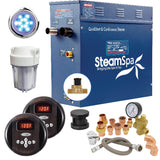 SteamSpa Executive 4.5 KW QuickStart Acu-Steam Bath Generator Package with Built-in Auto Drain in Oil Rubbed Bronze EXR450OB-A