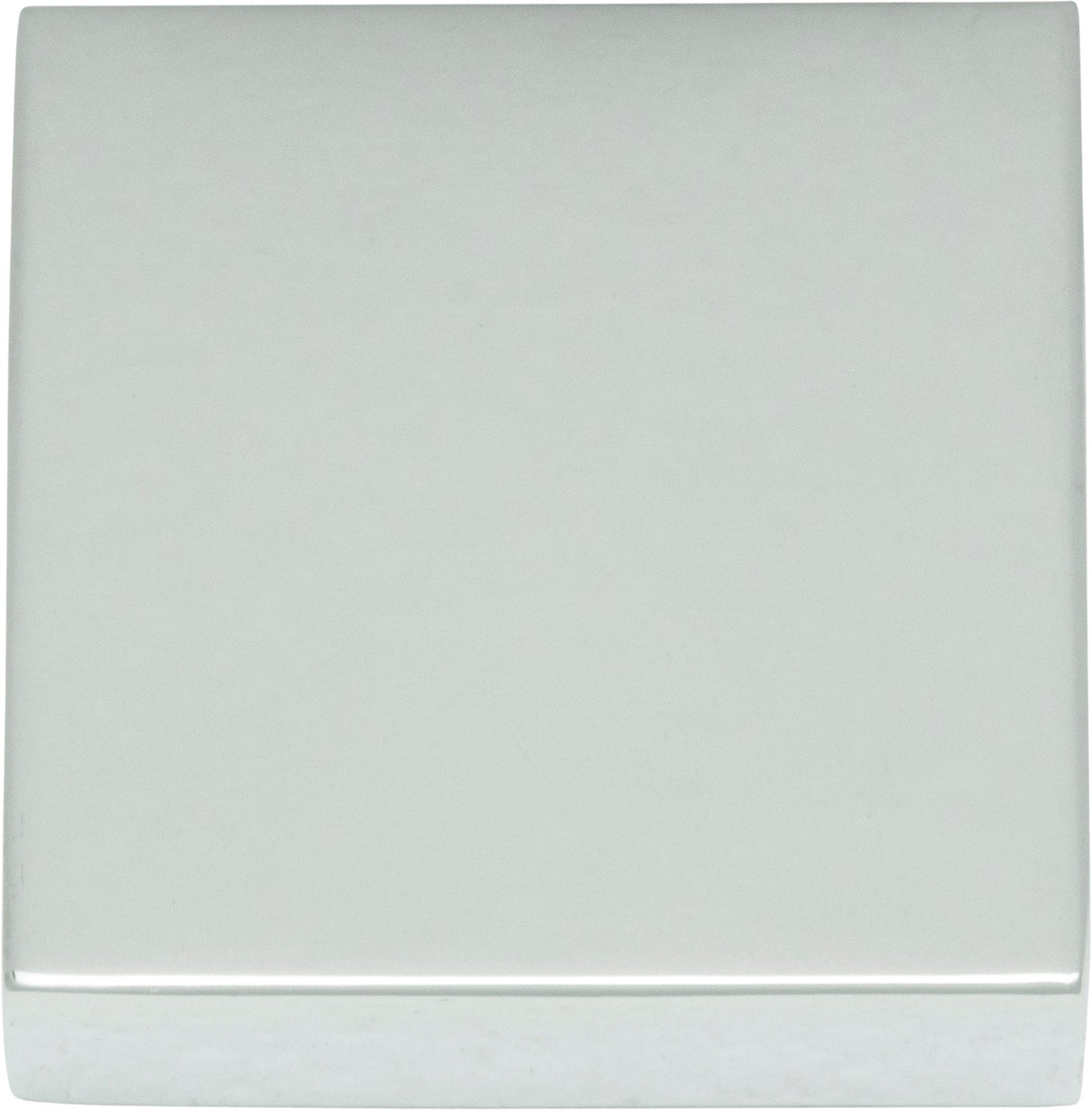 Atlas Homewares Thin Square Knob 1 1/4 Inch Polished Chrome
