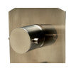 ALFI brand AB3809-BN Brushed Nickel Round Knob 1 Way Thermostatic Shower Mixer
