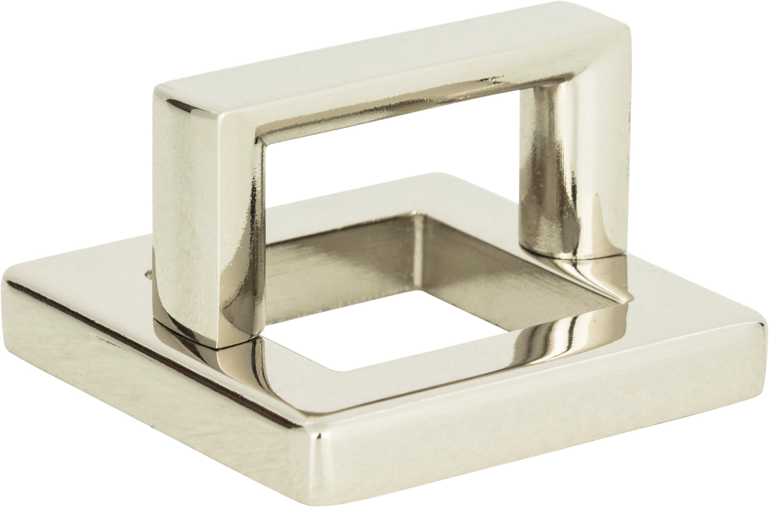 Atlas Homewares Tableau Square Base and Top 1 7/16 Inch (c-c) Polished Nickel