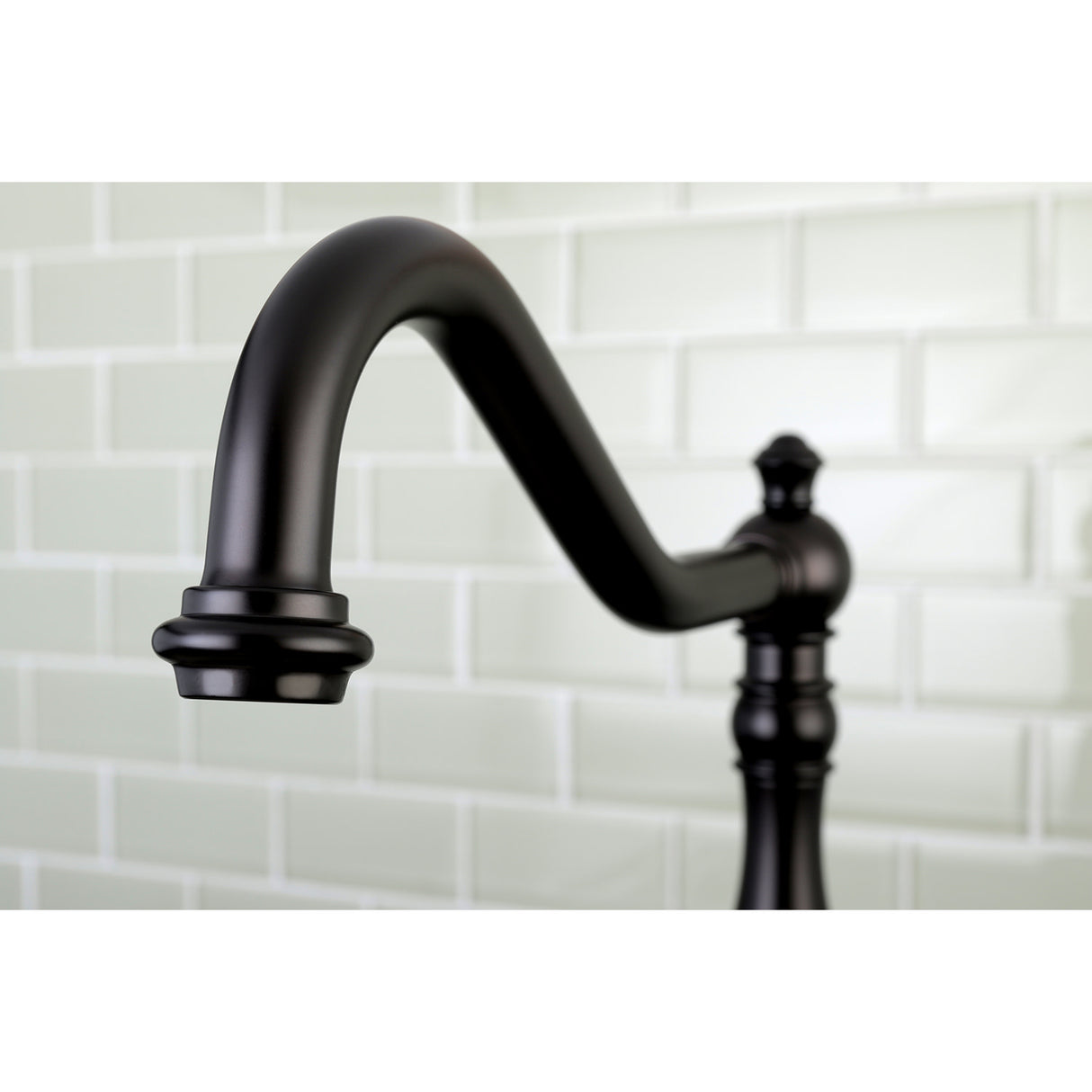 Gourmetier GSY7705ACLSP American Classic Single-Handle Kitchen Faucet with Brass Sprayer, Oil Rubbed Bronze
