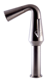 ALFI brand AB1792-BN Brushed Nickel Single Hole Tall Cone Waterfall Bathroom Faucet