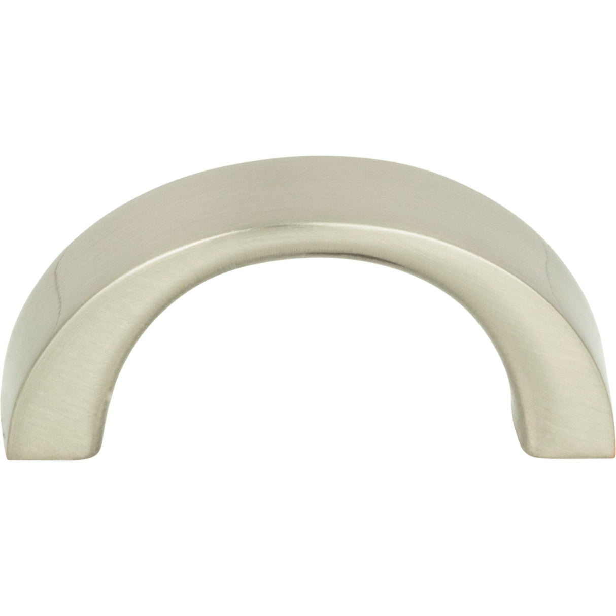 Atlas Homewares Tableau Curved Pull 1 7/16 Inch (c-c) Brushed Nickel