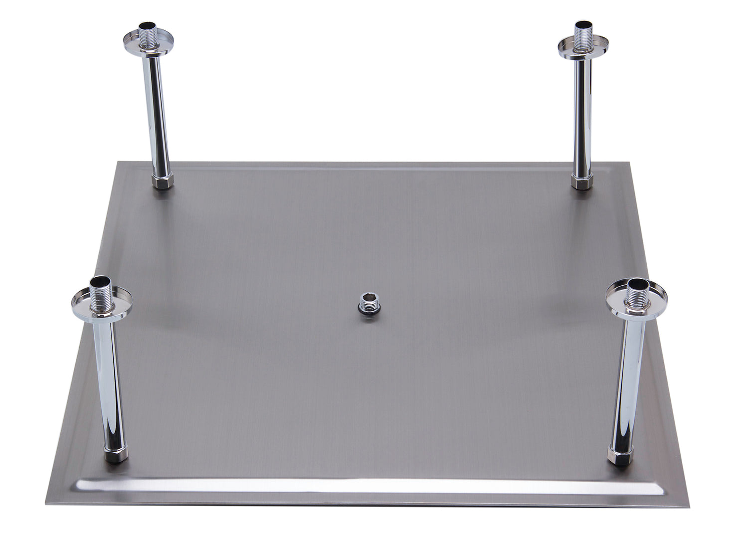 ALFI brand RAIN24S-BSS 24" Square Brushed Solid Stainless Steel Ultra Thin Rain Shower Head