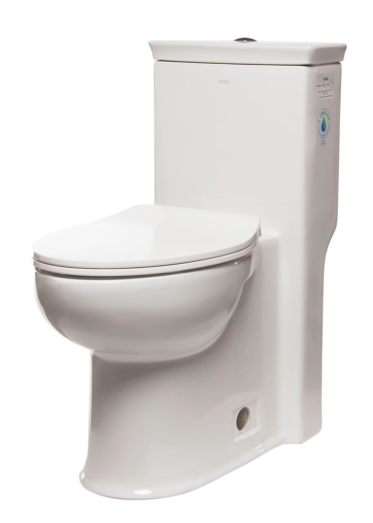EAGO TB377 ADA Compliant One Piece Single Flush Toilet