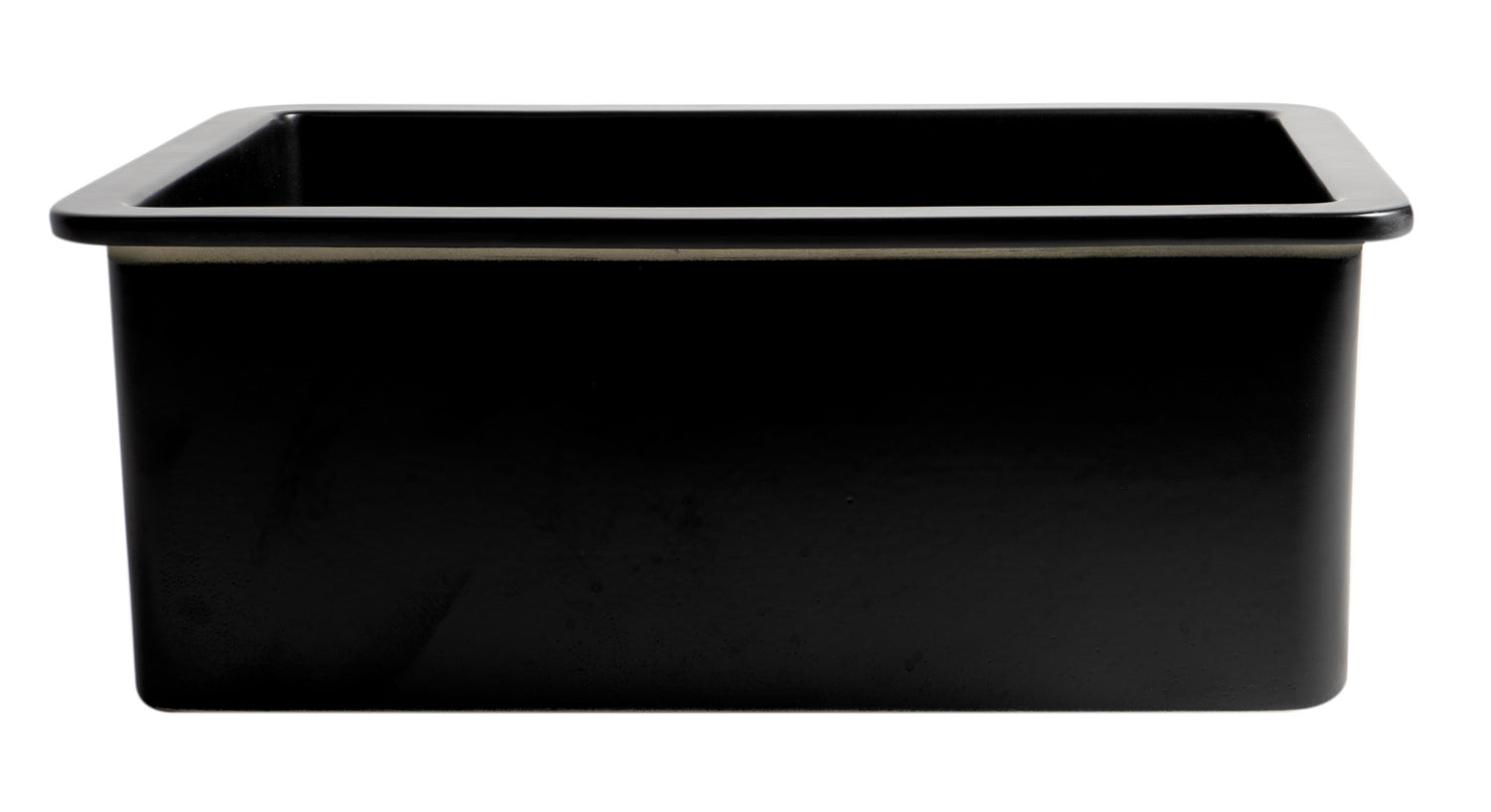 Black Matte 27" x 18" Fireclay Undermount / Drop In Firelcay Kitchen Sink