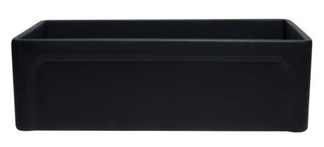 ALFI brand AB3320SB-BM 33 inch Black Reversible Single Fireclay Farmhouse Kitchen Sink