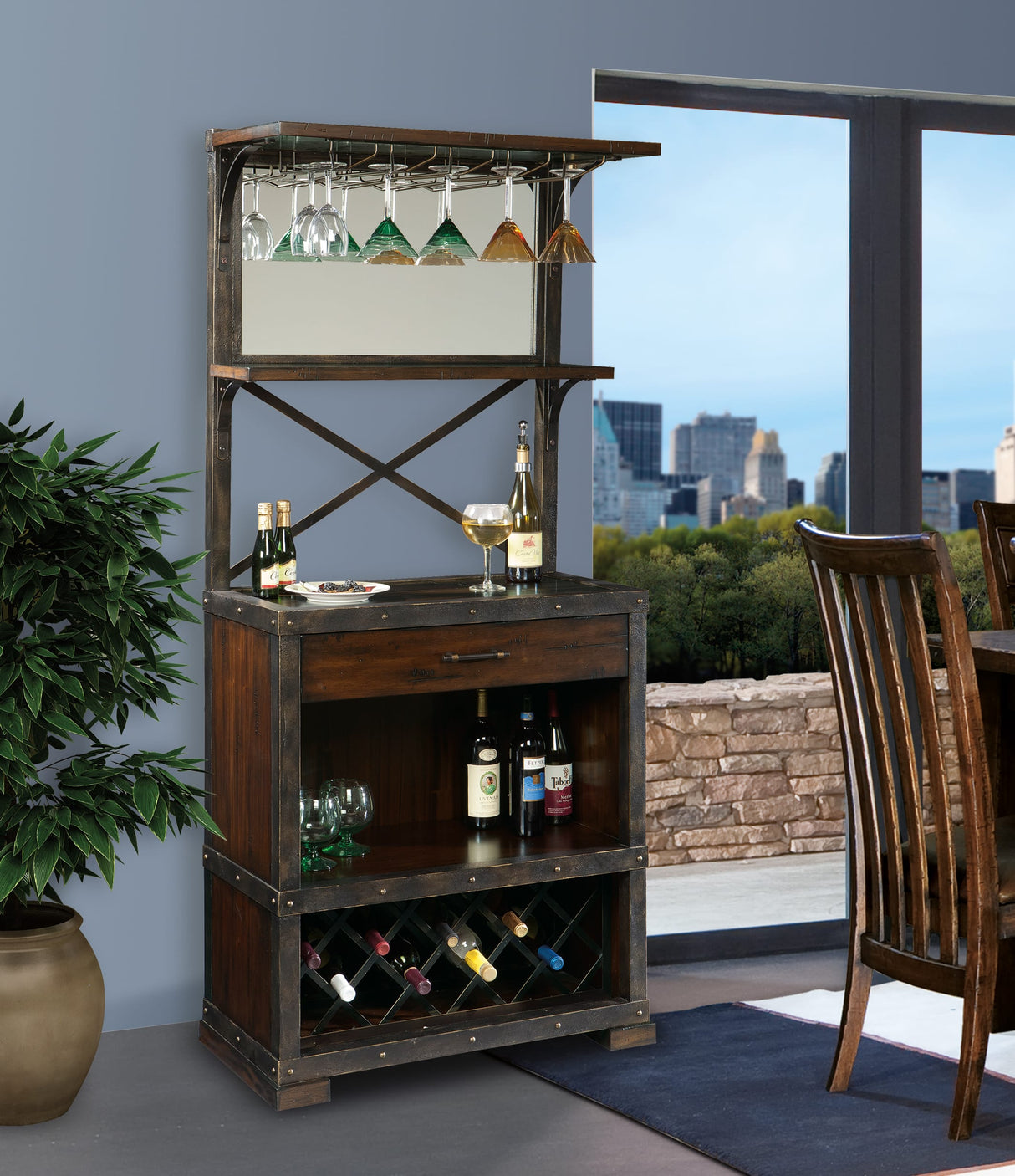 Howard Miller Red Mountain Wine Cabinet 695138