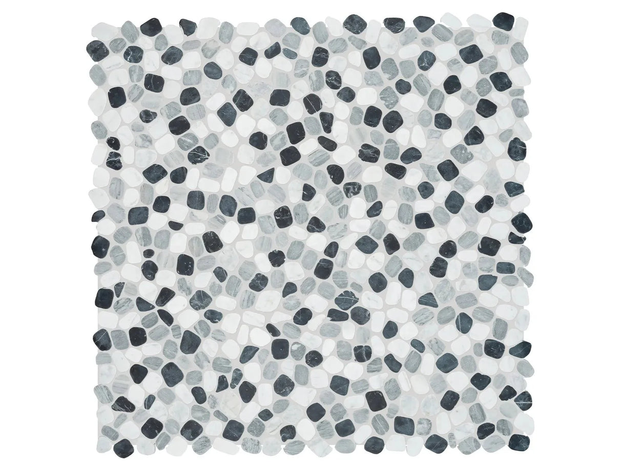 Anatolia Cabana Galaxy Blend Pebble Tumbled Marble Mosaic - 1 Sheet = 1 Sqft 5001-0446-0 Galaxy Blend - premium natural stone mosaic tile from Anatolia Tile, available at PoshHaus showroom in Keene, NH