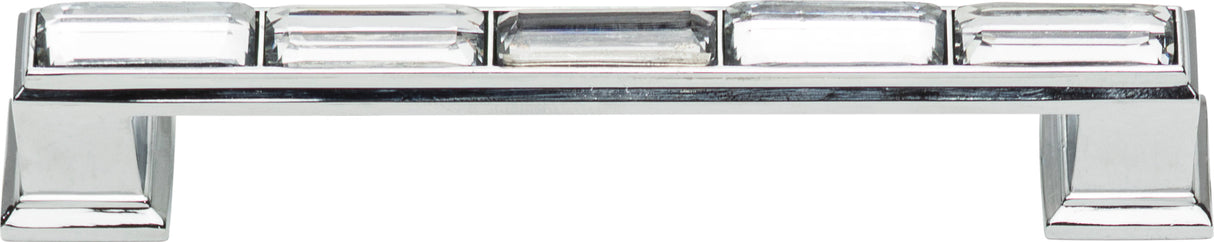 Atlas Homewares Legacy Crystal Pull 5 1/16 Inch (c-c) Polished Chrome