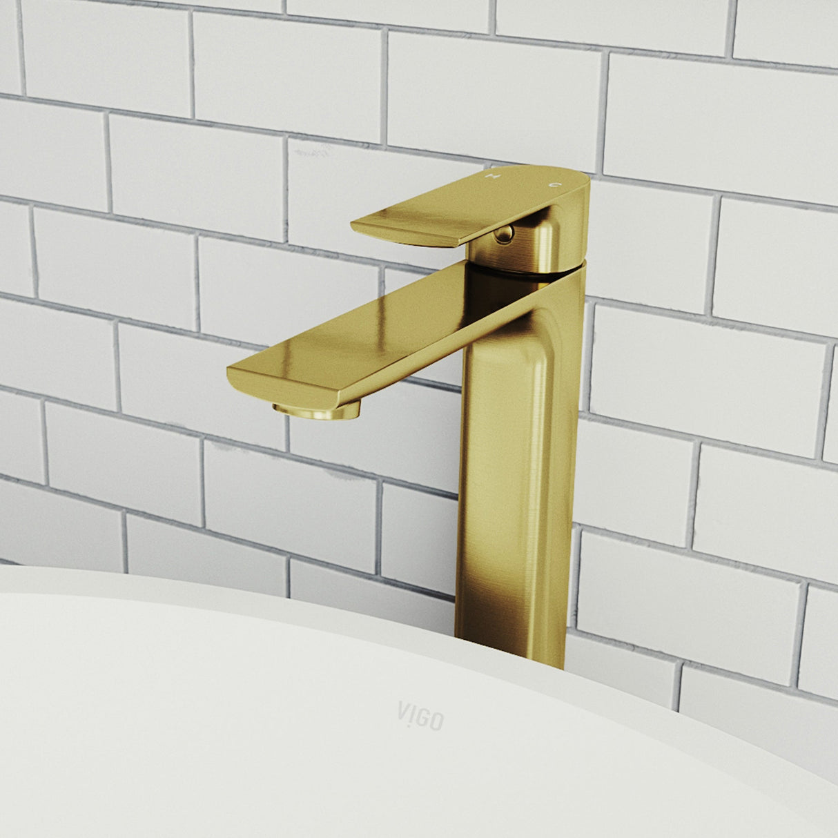 VIGO Norfolk Vessel Bathroom Faucet (in Matte Brushed Gold) VG03027MG