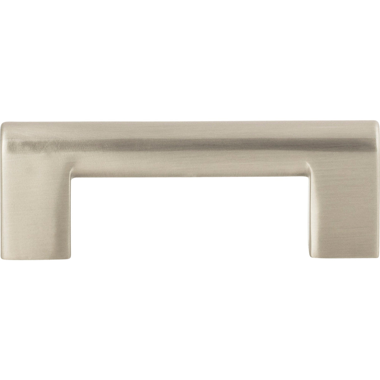Atlas Homewares Round Rail Pull 3 Inch (c-c) Brushed Nickel
