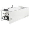 EAGO AM154ETL-R6 6 ft Acrylic White Rectangular Whirlpool Bathtub w Fixtures