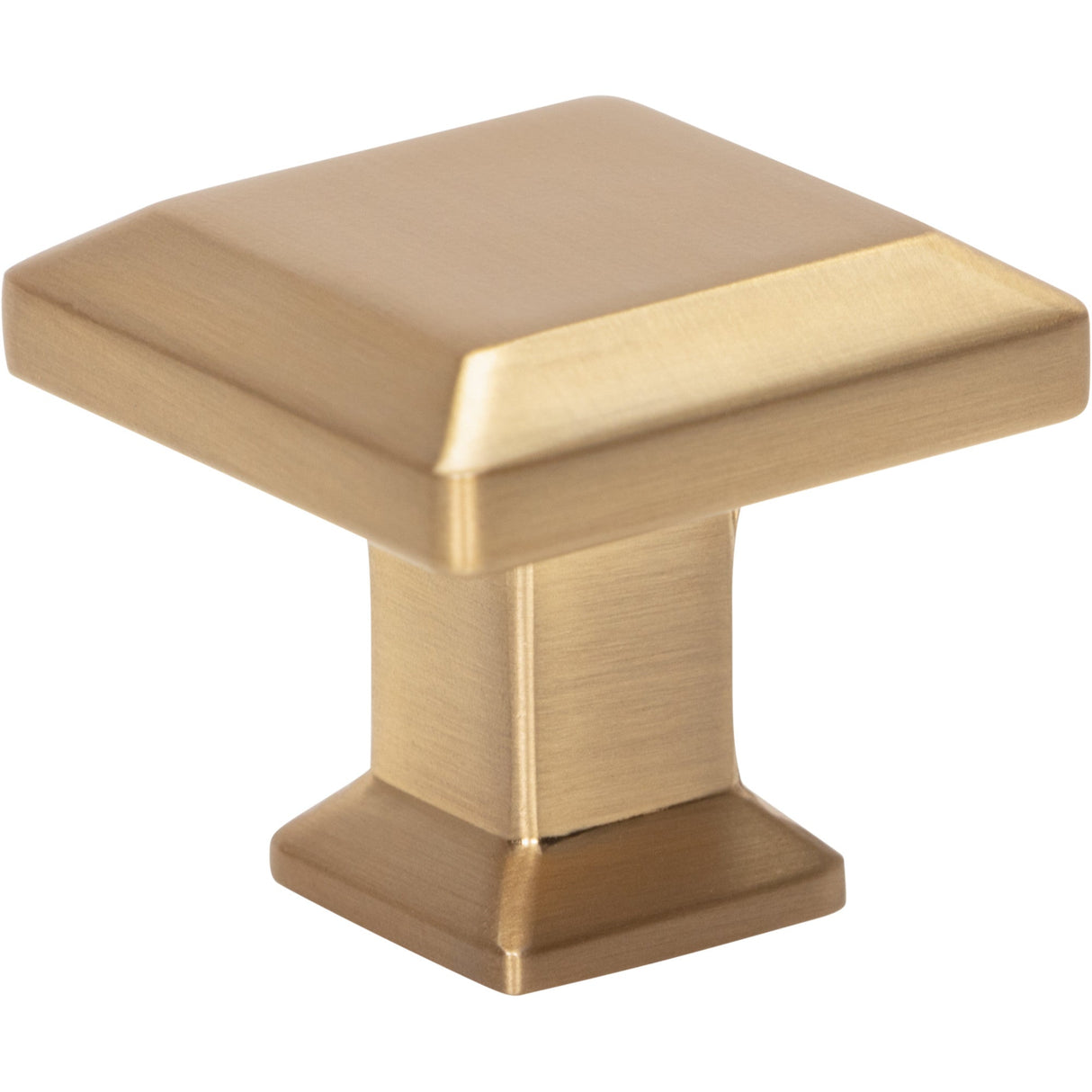 Atlas Homewares Sweetbriar Lane Square Knob 1 1/4 Inch Warm Brass