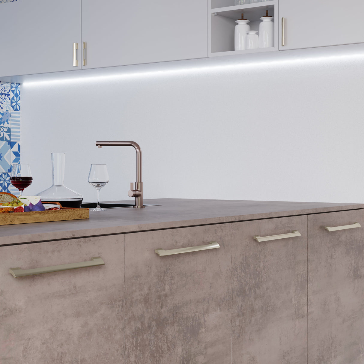 Atlas Homewares Atwood Pull 7 9/16 Inch (c-c) Brushed Nickel