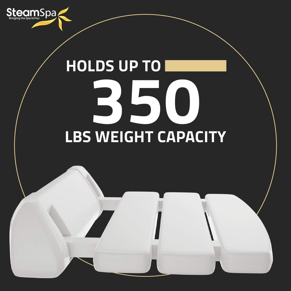 Class 13.78 in. Wall Mounted Folding Shower Seat SSP-SS-C