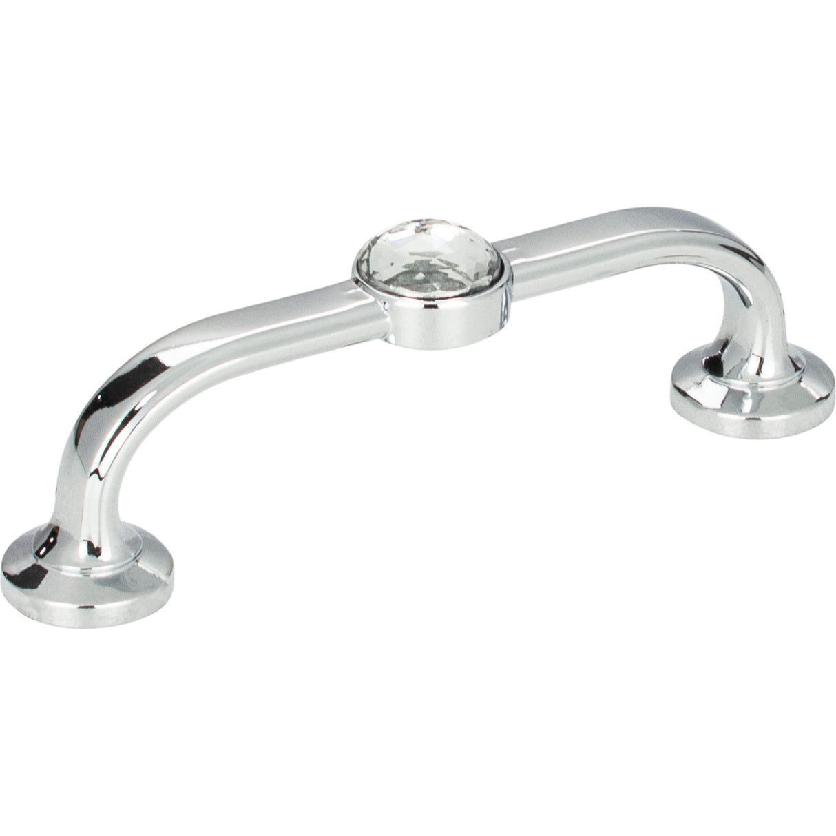 Atlas Homewares Legacy Crystal Bracelet Pull 3 Inch (c-c) Polished Chrome