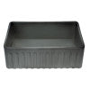 ALFI brand ABCO3020SB Concrete Color 30 inch Reversible Single Fireclay Farmhouse Kitchen Sink