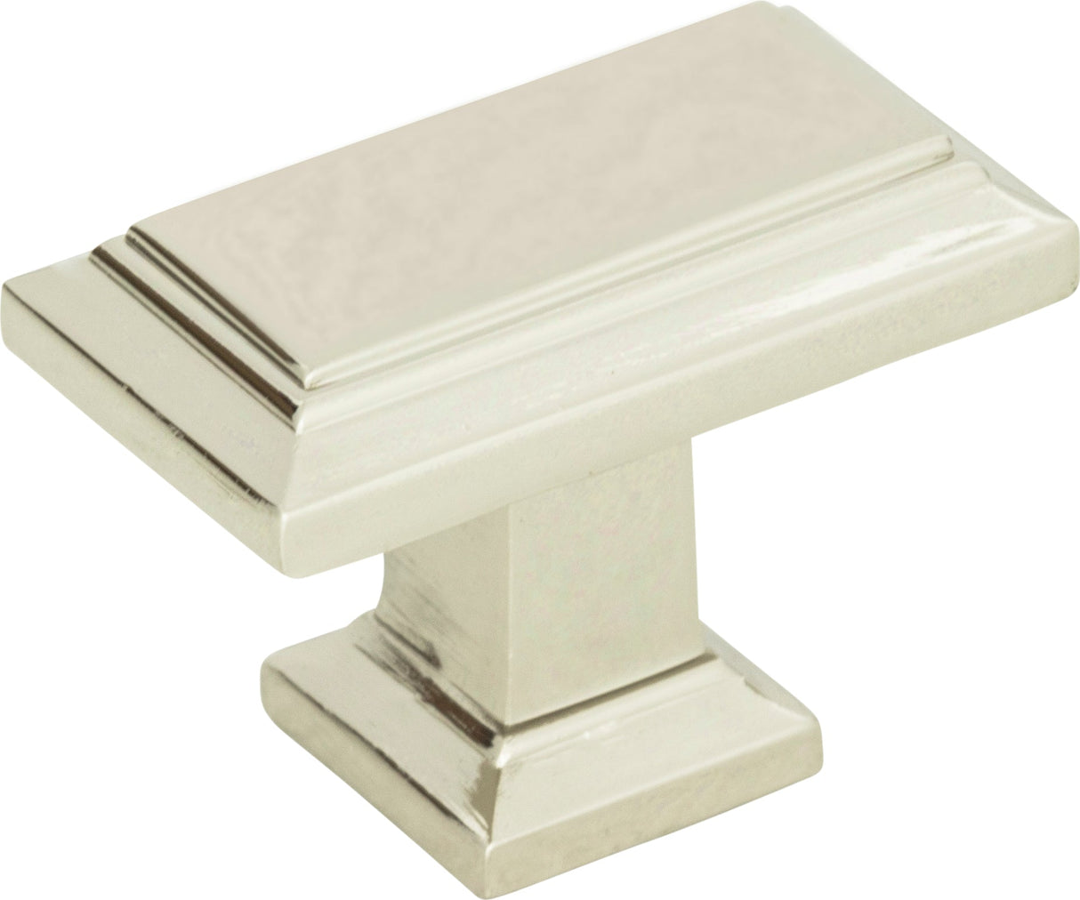 Atlas Homewares Sutton Place Rectangle Knob 1 7/16 Inch Polished Nickel