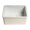 ALFI brand AB2017 20" White Single Bowl Fireclay Undermount Kitchen Sink