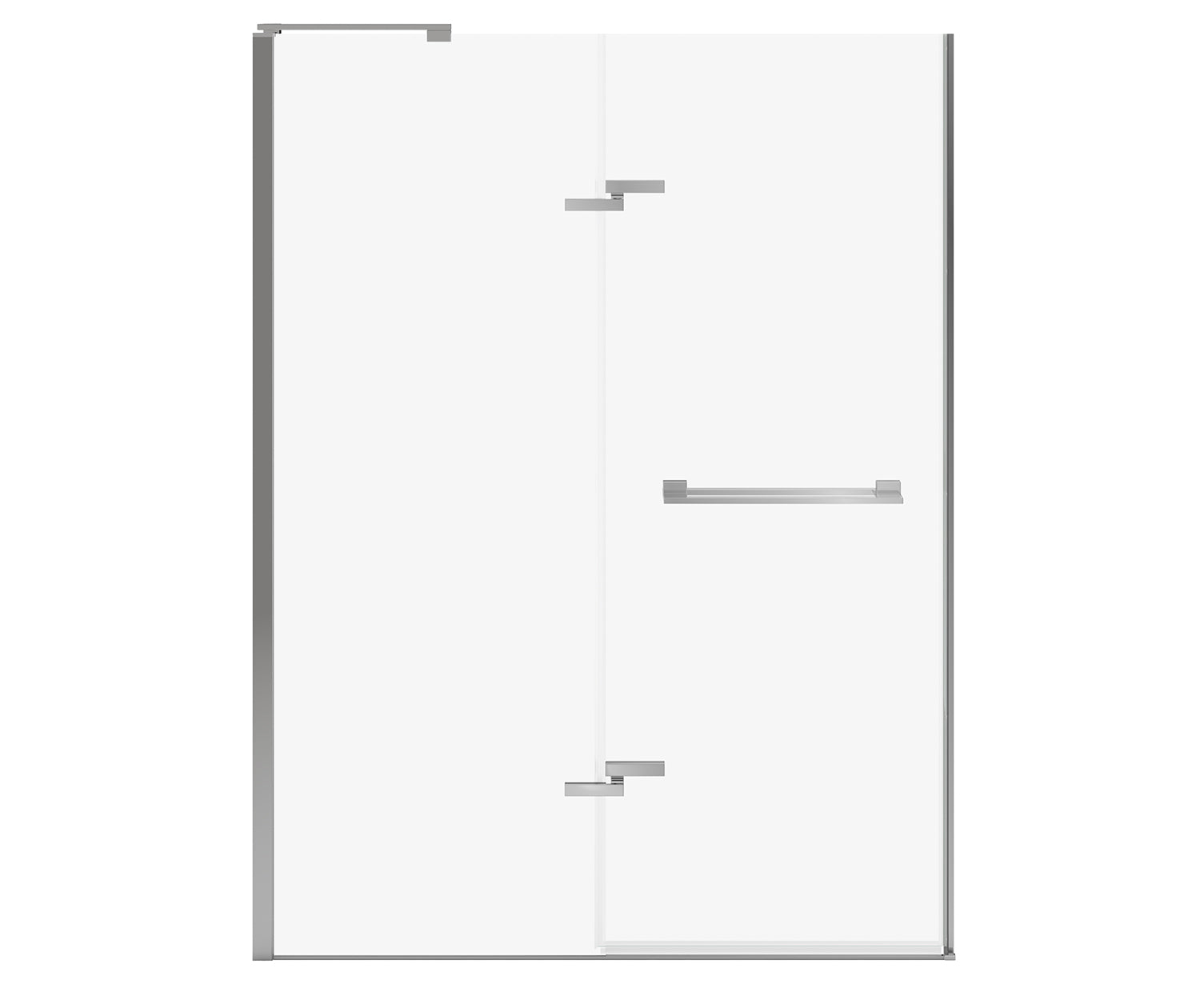 MAAX 139587-810-084-000 Capella 78 56-59 x 78 in. 8 mm Pivot Shower Door for Alcove Installation with GlassShield® glass in Chrome