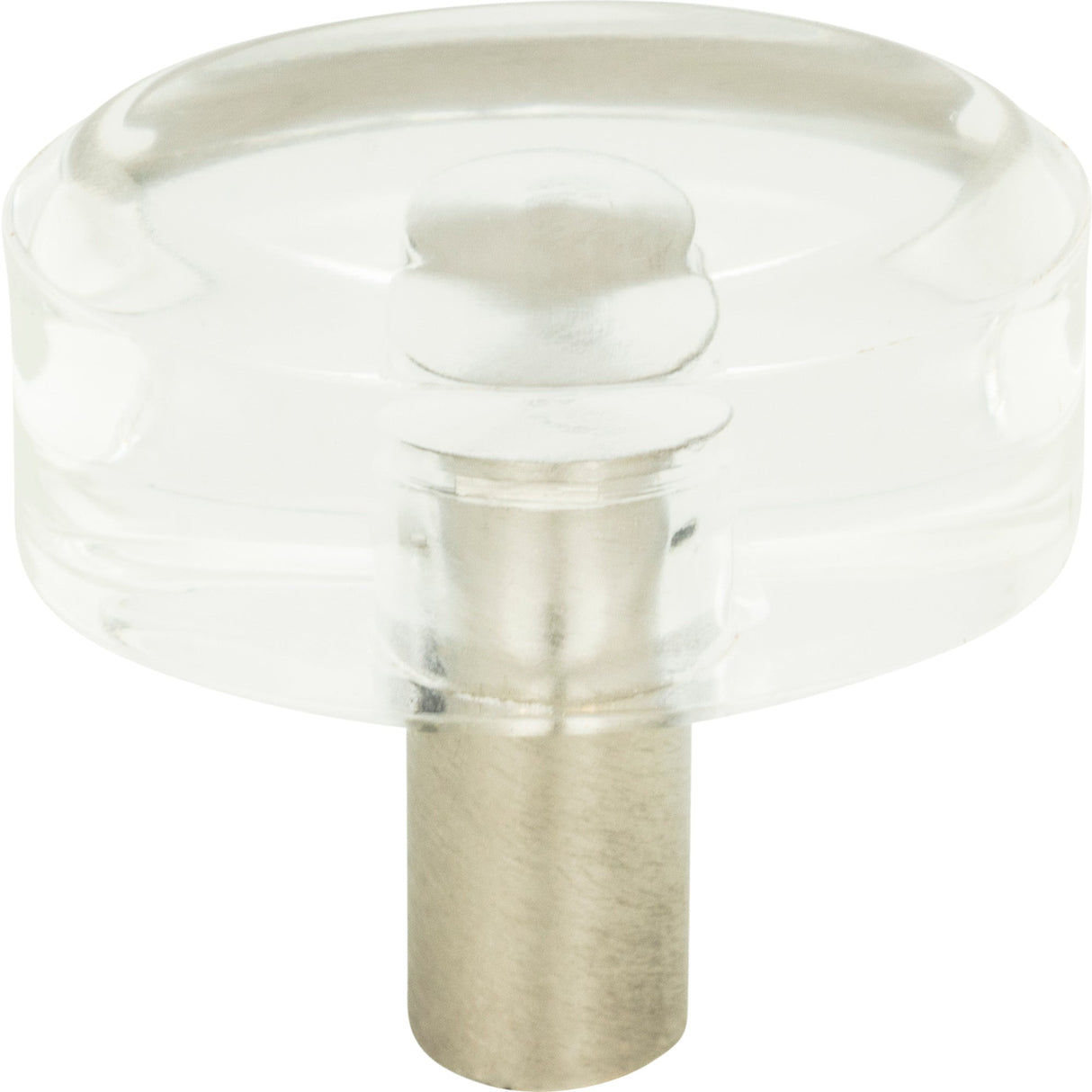 Atlas Homewares Optimism Oval Knob 1 1/2 Inch Brushed Nickel
