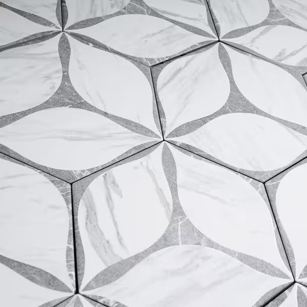 Molovo Corola Hexagon Gray 7.7x8.9 Matte Porcelain Tile Case