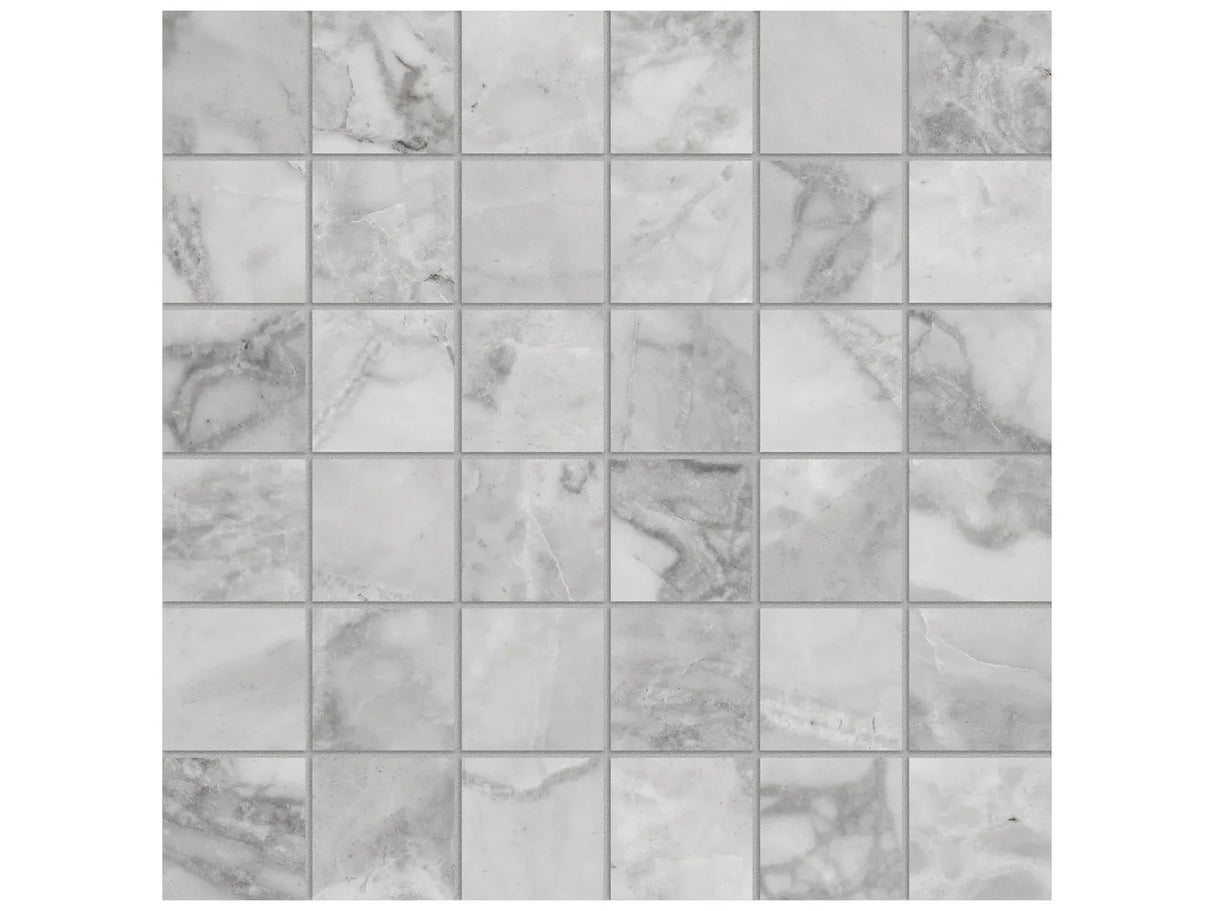 Anatolia 2X2 Mosaic Lumino Grigio Matte Porcelain Tile 4501-0577-0 *** 1 Sheet = .96 Sf *** Grigio 2x2 - premium natural stone mosaic tile from Anatolia Tile, available at PoshHaus showroom in Keene, NH