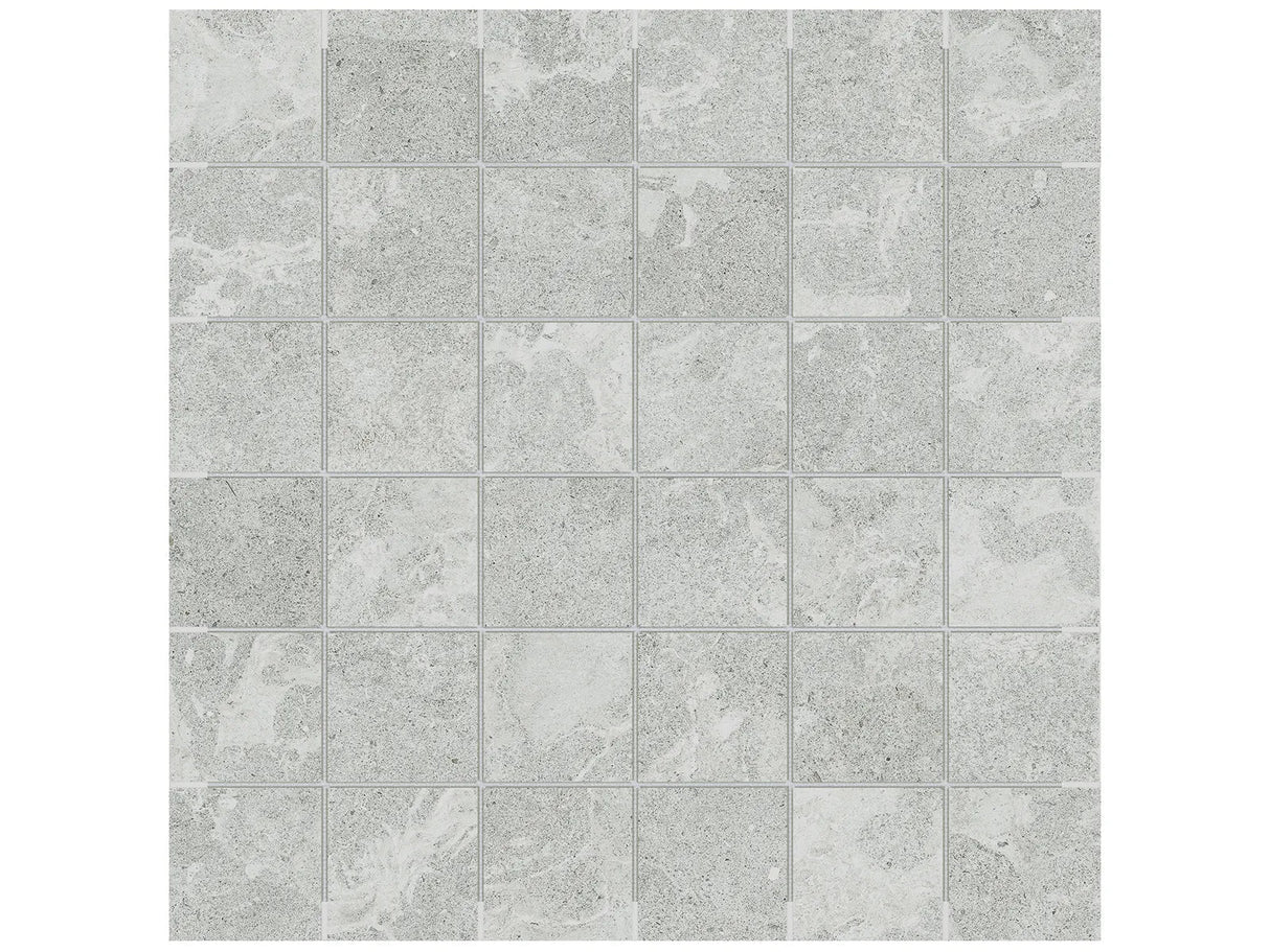 Anatolia Tile 2X2 Veneta Grigio Matte 36 Piece Porcelain Mosaics. 1 Sheet = .96 Sq. Ft. 4501-0299-0 (63-586) Grigio 2x2 - premium natural stone mosaic tile from Anatolia Tile, available at PoshHaus showroom in Keene, NH