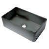 ALFI brand ABCO3320SB Concrete Color 33 inch Reversible Single Fireclay Farmhouse Kitchen Sink