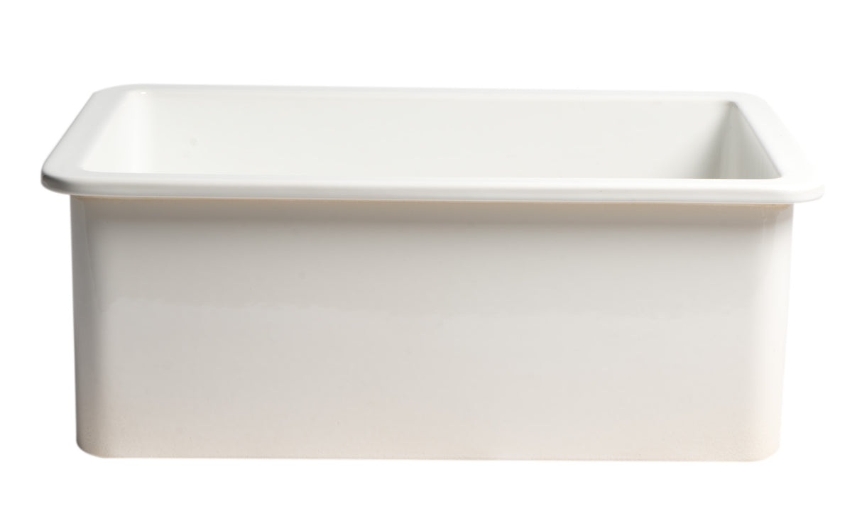 White 27" x 18" Fireclay Undermount / Drop In Firelcay Kitchen Sink