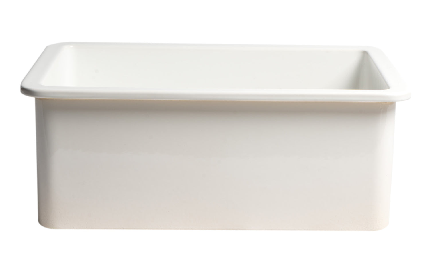 White 27" x 18" Fireclay Undermount / Drop In Firelcay Kitchen Sink