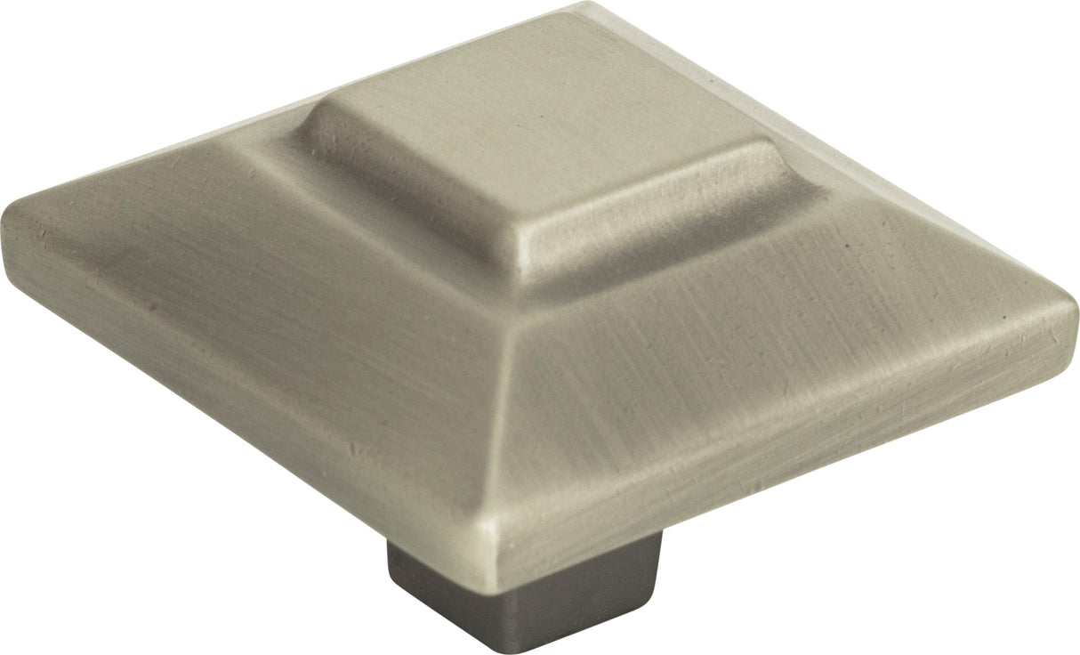 Atlas Homewares Trocadero Large Square Knob 1 1/2 Inch Pewter