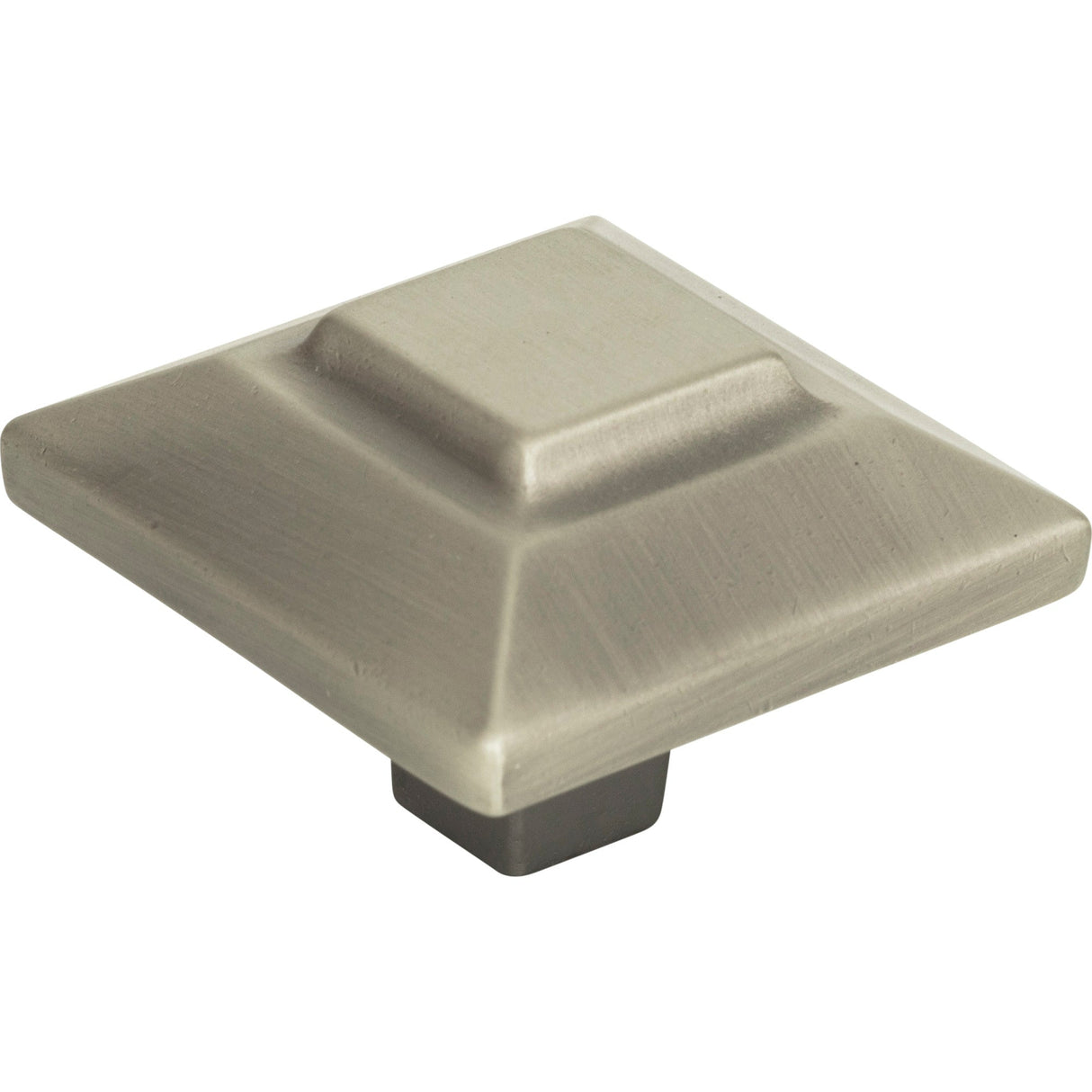 Atlas Homewares Trocadero Large Square Knob 1 1/2 Inch Pewter