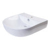 ALFI brand AB110  20" White D-Bowl Porcelain Wall Mounted Bath Sink